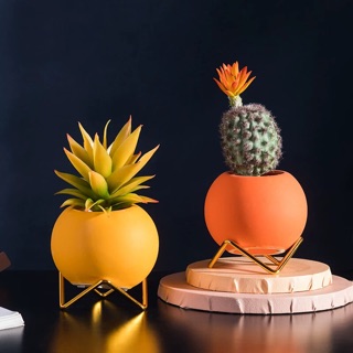 Aesthetic Ceramic Round Flower Vase Decorative Pot Home Decor (3)