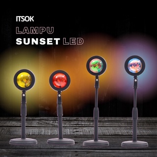 【In Stock】Itsok LED SUNSET Lights / studio background Lights / Table Lamps / Sleep Lamp / SEUNST