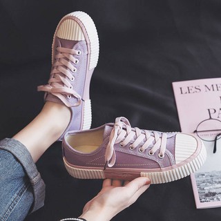 Women's shoes biscuits canvas shoes women's shoes 2020 summer new Korean version of the wild casual breathable flat bottom students Harajuku (7)
