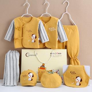 Ready Stock Newborn Baby Clothing (7-piece)0-3 months boy baby girl set baby clothes cotton newborn