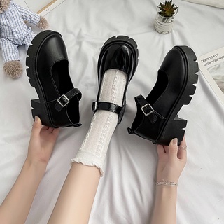 Classic Fashion Lolita/JK Black Thick bottom SHoes Casual Students Wild Style Mary Janes