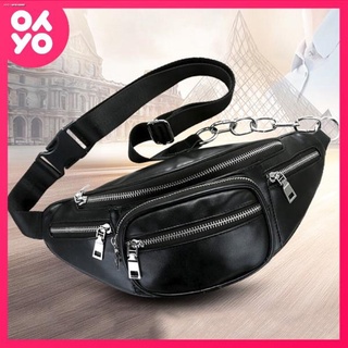 New products♗✎YoYo #915 Korean Leather Belt Bag