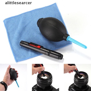 【CER】 3 in 1 Lens Cleaning Cleaner Dust Pen Blower Cloth Kit For DSLR VCR Camera .