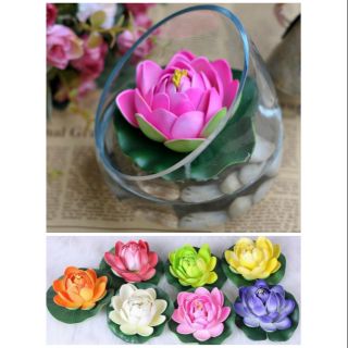 artificial floating flower lotus water lily Small(4"/10cm) (1)