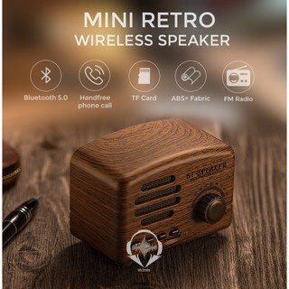 FM Radio Vintage Retro Wireless Bluetooth Speaker