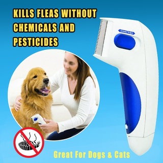 ✱Flea Doctor Electric Flea Comb Dogs Cats Pet Brush Lice Cleaner Tick Remover♨
