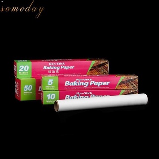 Baking Needs❄❐Someday 10M 5MFood Grade Kitchen Baking Paper Non Stick Parchment Paper Roll Rectangle