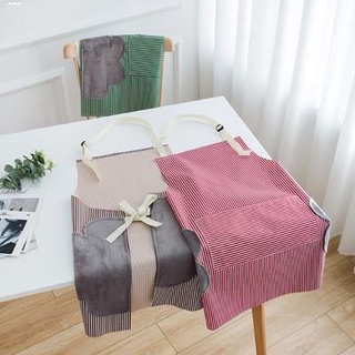 Female work clothes⊙✟Apron home kitchen waterproof and oil-proof work clothes male cute Japanese Kor