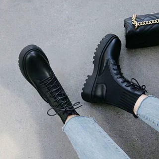 women boots♘◑2019 the New England wind han edition platform locomotive boots before Martin female st