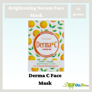 ONBO* Poten-Cee Derma C Face Mask Sheet Vitamin-C + Collagen