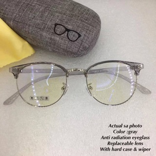anti blue light computer eyeglasses for unisex replaceable lens high quality free hard case 6214 (4)