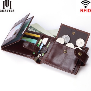 Super wallet men trifold genuine leather short wallet for men top quality male purse zipper card hol
