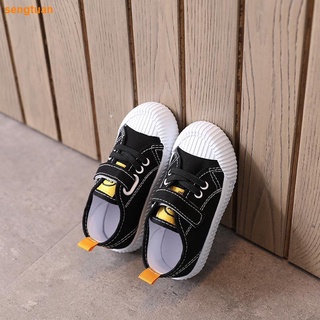 Spring and autumn new children s canvas shoes, biscuit shoes, baby toddler shoes, boys and girls, soft-soled casual shoes, trendy