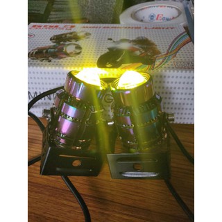 Mini driving lights led. White and yellow high and low 2tones (1)