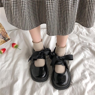 Soft sister small leather shoes female students Korean version of the wild British style cute increase Japanese campus style JK Lolita shoes