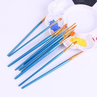ED shop premium acrylic oil pinoy water color paint brush set sold by 6pcs sharp flat