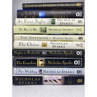 Nicholas Sparks books, preloved, HC / PB