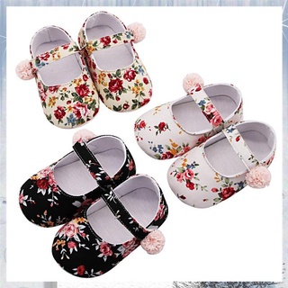 【Available】Korean Baby Girl Breathable Floral Print Anti-Slip Shoes Casual Walking Shoe Toddler Soft