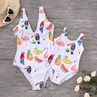 Parent-Child Swimsuit One-Piece Swimwaer Mother and Daughter bathing suit terno for kids mother ter