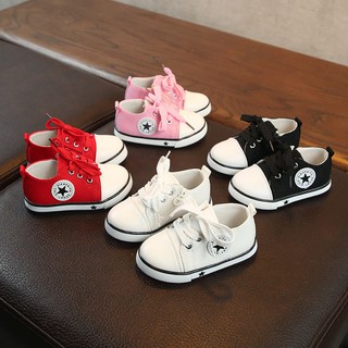 Children canvas shoes beef bottom girls boys casual shoes (2)