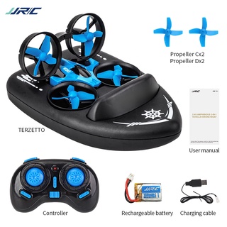 Remote control drone 2.4G 4 in 1 RC vehicle flying drone land driving boat quadcopter ANqL