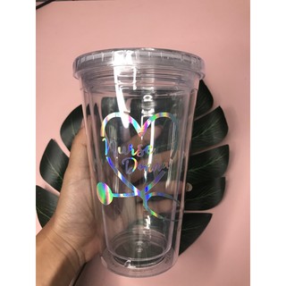 Personalize Acrylic Tumbler with Straw