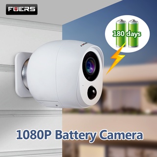 Fuers Outdoor IP Camera HD 1080P Battery Camera WiFi Wireless Surveillance Camera 2MP Home Security