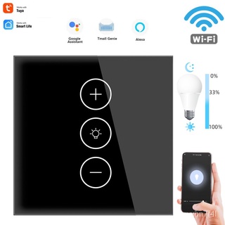 WIFI Smart Switch Remote Sensor LED Dimmer Light Switch Dimmable Wall Touch Dimmer Glass Panel Modul