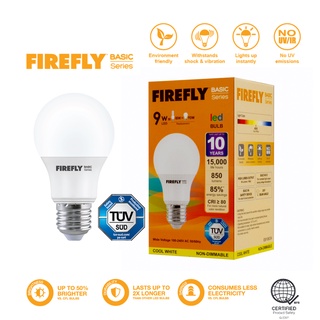 Cool White 3W, 5W, 7W, 9 watts Firefly Basic Series Light Emitting Diode LED Light Bulb