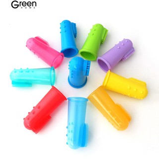 [COD] Greenhome Silicone Finger Toothbrush Dental Hygiene Brush for Dog