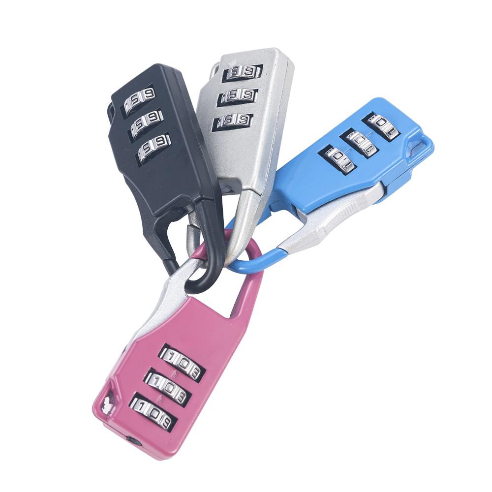 Cod Qipin 3 Dial Digit Combination Travel Suitcase Luggage Practical Code Password Lock Padlock 1pc (4)