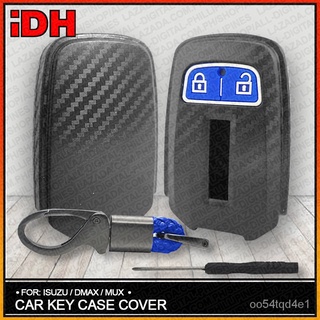ABS Hard plastic carbon key cover Isuzu D Max Dmax Truck Mux 3 buttons Car Key Case Carbon Fiber Sh