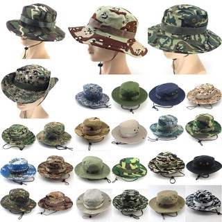 Bucket Hat for Men Camouflage Cap Sun Visor Hiking Fishing Outdoor