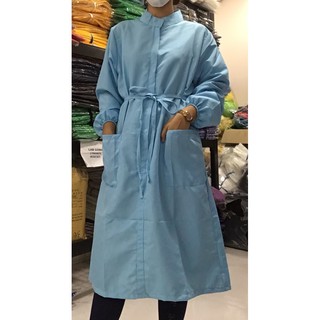 NEW PPE FASHION DRESS WITH BELT TIE RIBBON WATER REPELLENT AND WASHABLE SALE! FITS SMALL TO XL! (8)