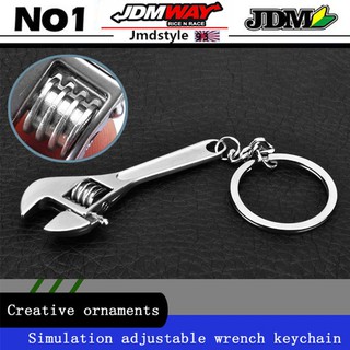Mini Car Activity Wrench Keychain Charm Men's Key Ring Key Chain Pendant