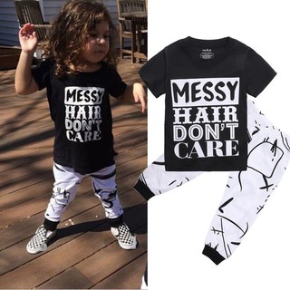 Toddler Kids Baby Girls Outfit Clothes T-shirt Tops+Long