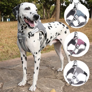 Reflective Big Dog Harness with Leash Nylon Adjustable Dog Harness Vest for Big Large Dogs