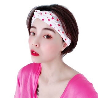 New Fashion Button Mask + Hairband Two-piece Set Yoga Sports Headband Personalized Masks (3)