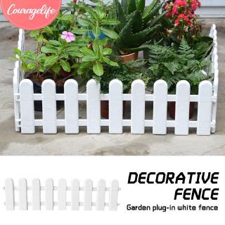⚜COU⚜ Plastic Fence Christmas Decorative Fence Plastic Fence 1 Pcs Countryside DIY Gardening