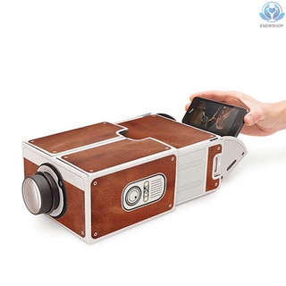 【enew】Mini Smart Phone Projector Cinema Portable Home Use DIY Cardboard Projector Family Entertainment Projective Device