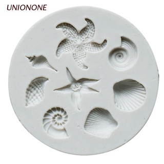 ONE DIY Baking Moulds Silicone Material Starfish Conch Seashell Shape Mould for Bake