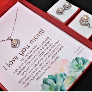 mothers day gift Real Pearl Set MOTHER'S DAY gift ideas
