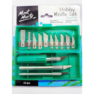 Mont Marte [SK5] Hobby Knife Set Blades 13pc