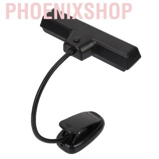 Phoenixshop Portable Orchestra Music Stand Light Flexible Neck Clip On USB Reading LED Lamp
