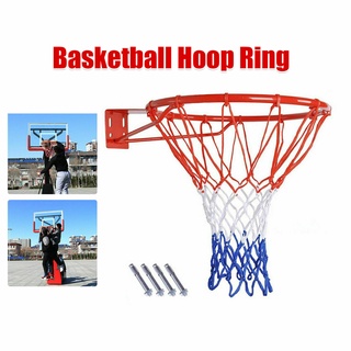 32cm/12.6 Inch Indoor Wall Mounted Hanging Basketball Hoop Ring Goal Net Office Break Room Rim Dunk
