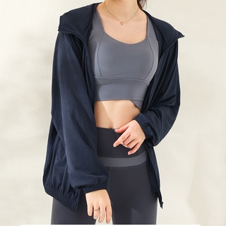 5 color women's lululemon yoga DF jackets coats gym sports zipper coats wt085 (8)