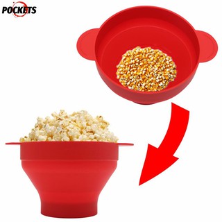 HOT ! Microwaveable Popcorn Maker Pop Corn Bowl With Lid Microwave Safe PS.