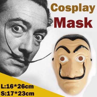 READY ON HAND! La Casa De Papel Salvador Dali Face Mask Money Heist Costume Netflix Series