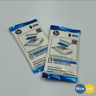 Hp Zink 2 "x3" Paper 10 Sheets Wowlookhp Zink 2 "x3"