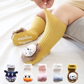 3D Cartoon Non Slip Baby Socks Spring and Autummn Cotton Socks for 1-3 Years Infants Toddlers